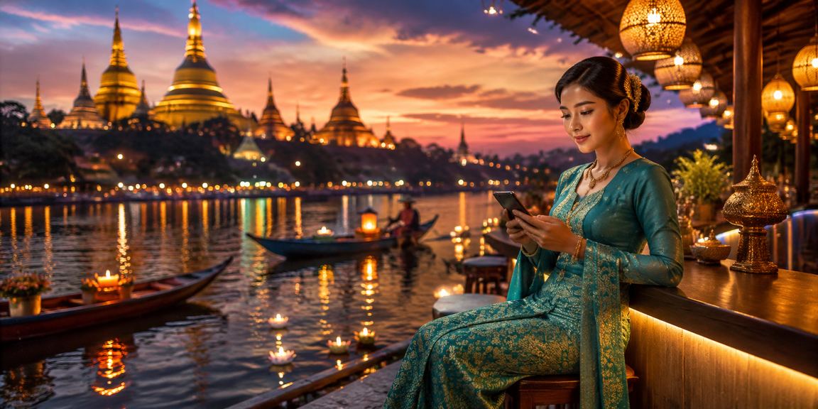 စစ်ကိုင်းတောင်အနီး ဖဲဂိမ်းအက်ပ်ကို ဖုန်းတွင် အသုံးပြုနေသူများ